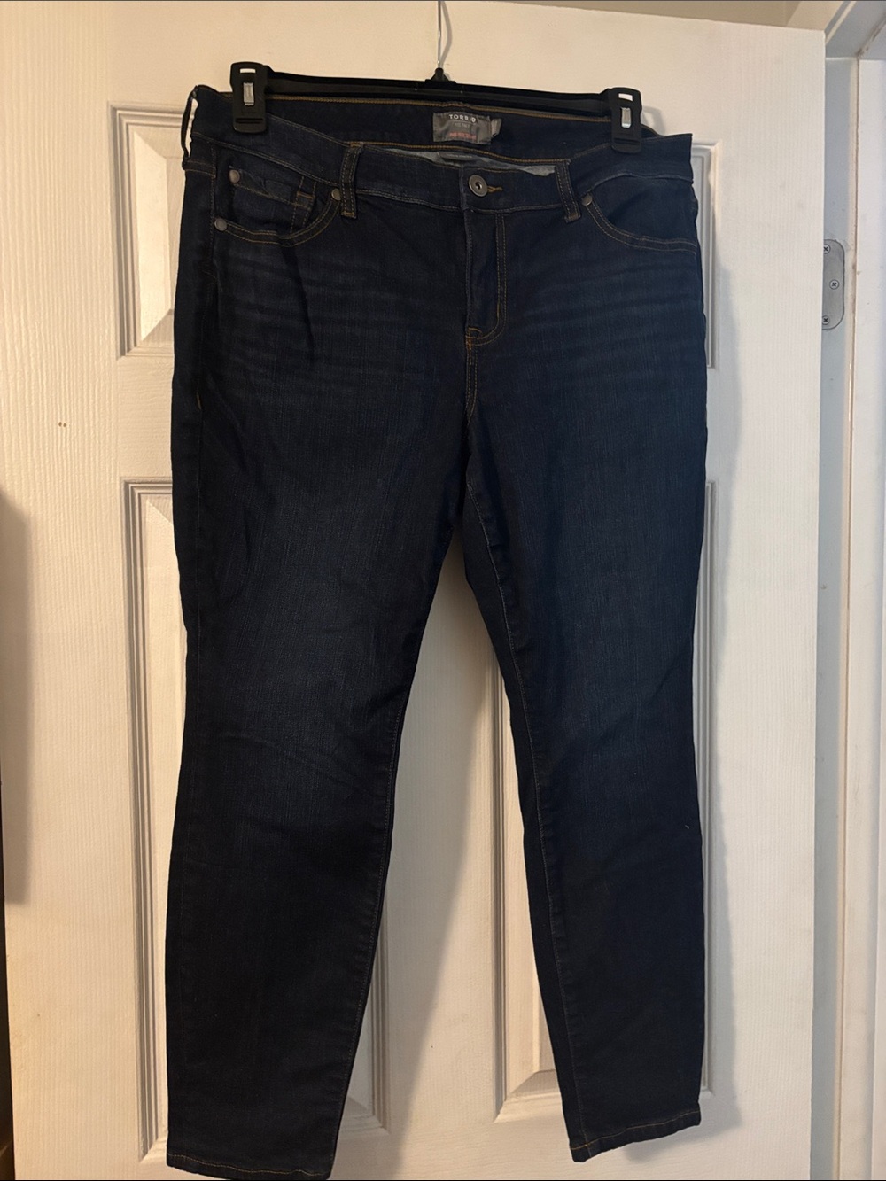torrid Dark Indigo Skinny Jeans with Contrast Stitching